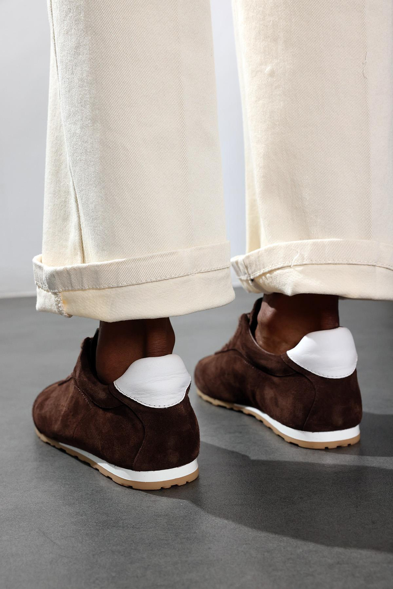 Kahverengi Basic Sneaker 25445