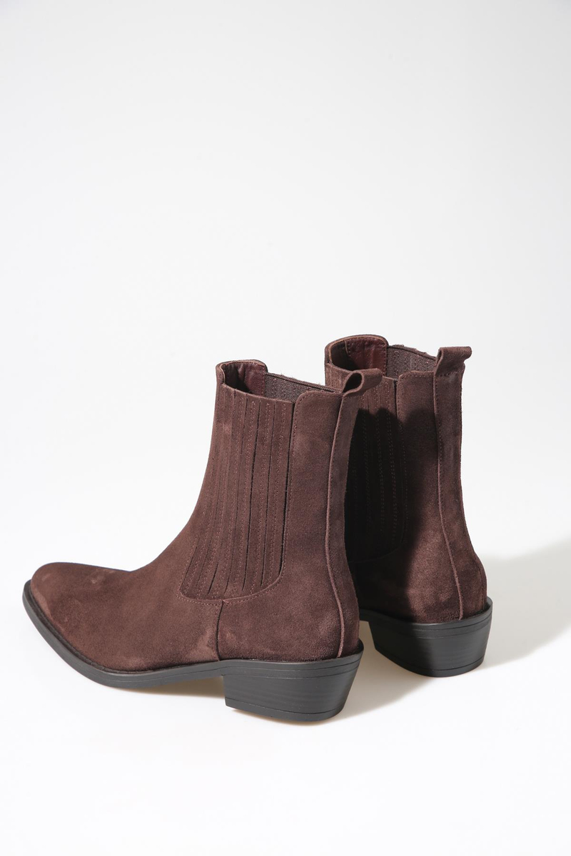 Kahverengi Chelsea Western Bot 122602