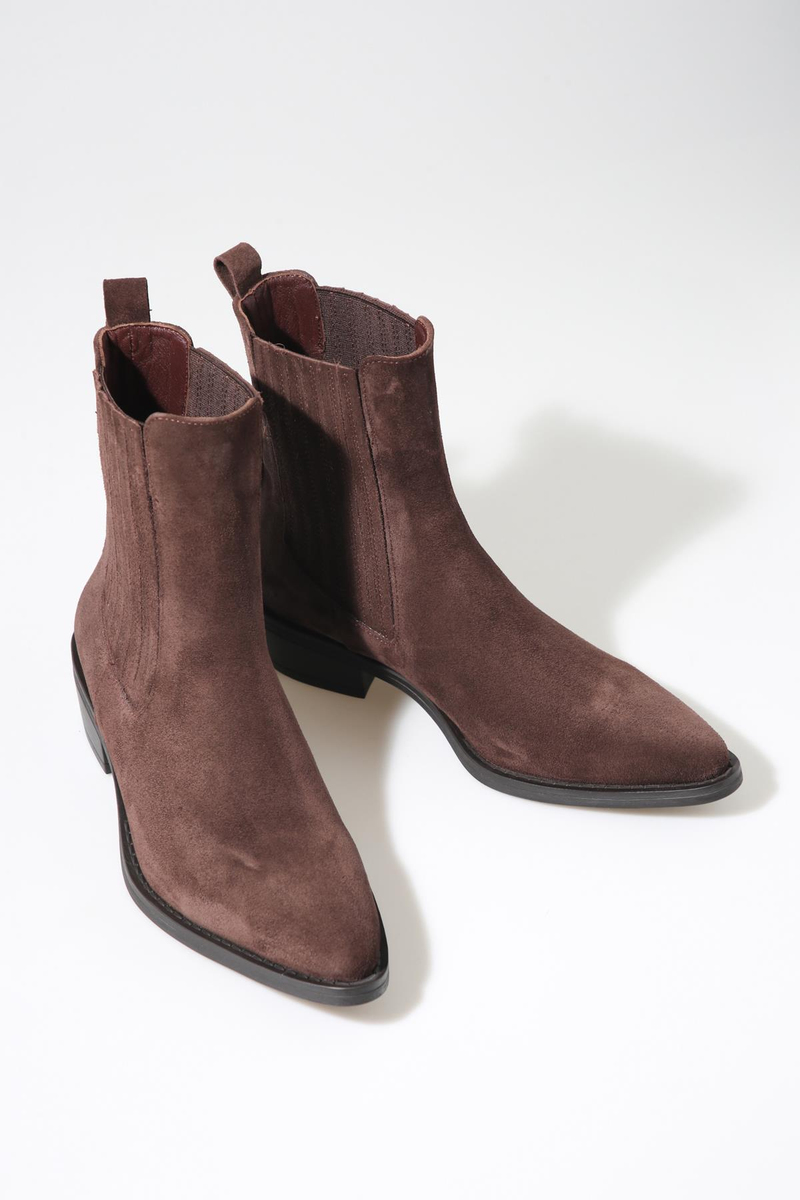 Kahverengi Chelsea Western Bot 122602