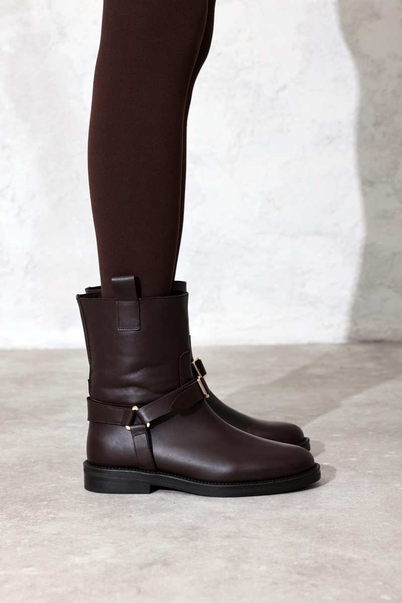 Kahverengi Deri Binici Bot 125211