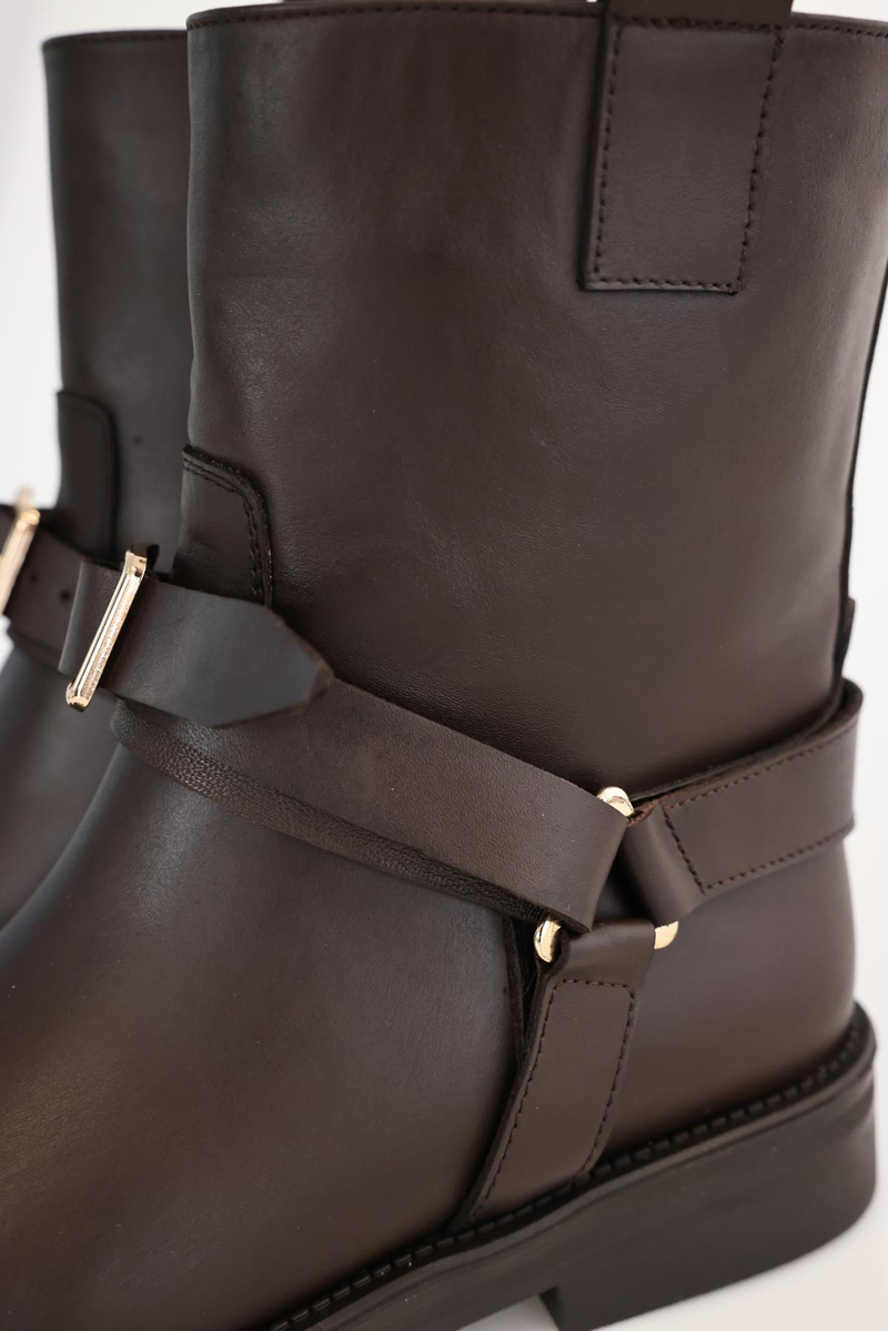 Kahverengi Deri Binici Bot 125211