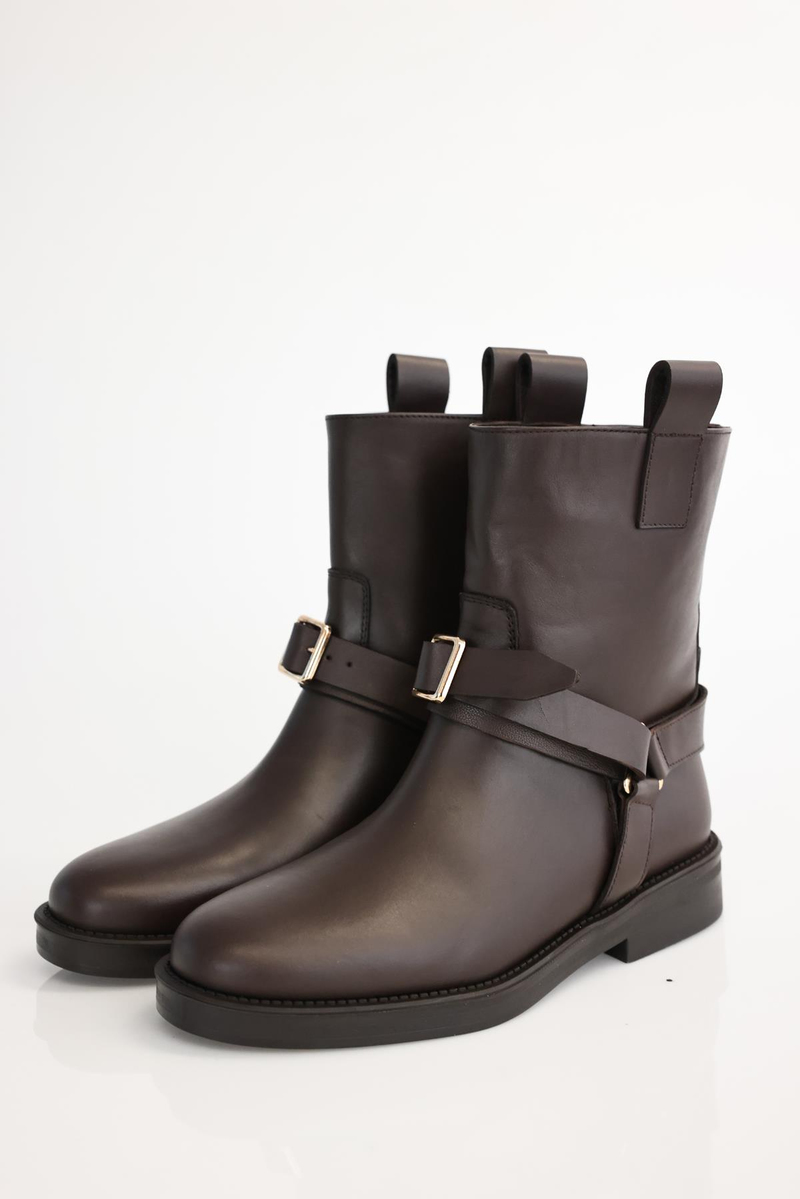 Kahverengi Deri Binici Bot 125211