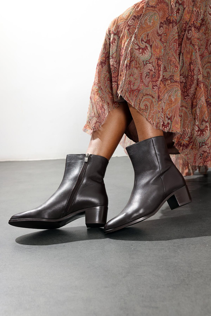 Kahverengi Deri Klasik Bot 25489