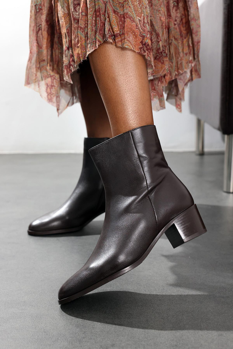 Kahverengi Deri Klasik Bot 25489