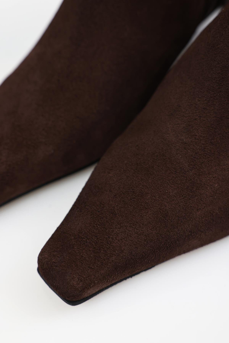 Kahverengi Mini Topuklu Bot 24214