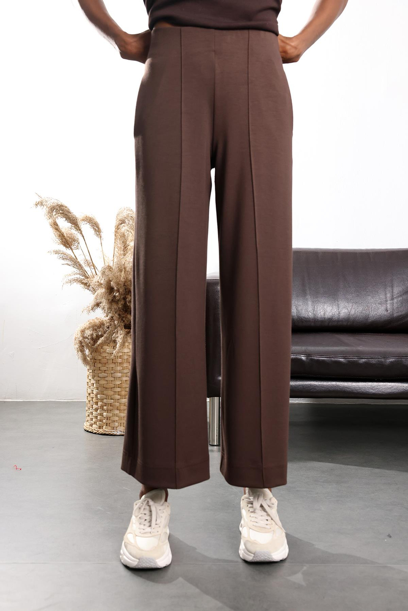 Kahverengi Önü Çimalı Pantolon 25229