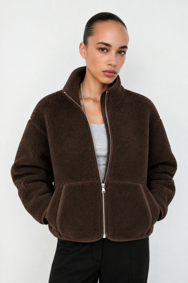 Kahverengi Polar Ceket 23236