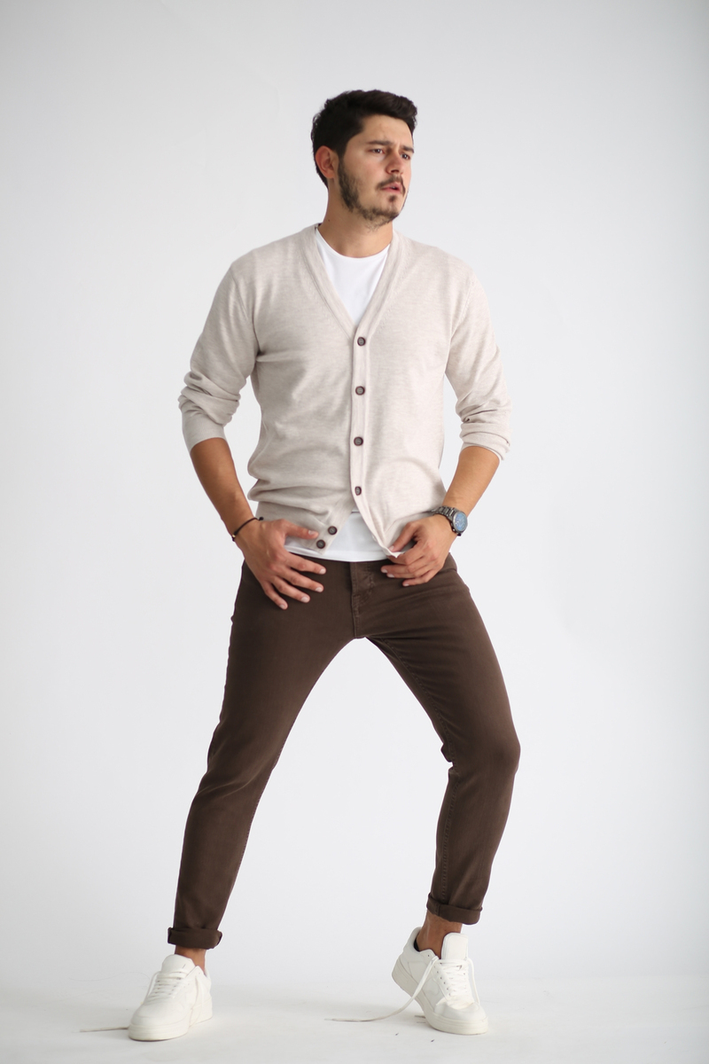 Kahverengi Slim Fit Jean 2241