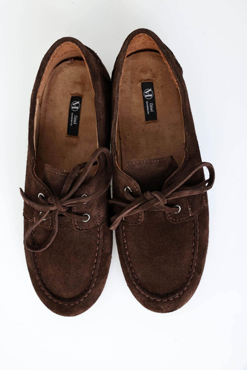 Kahverengi Süet Bağcıklı Makosen 24325