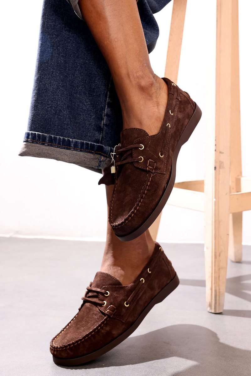 Kahverengi Süet Klasik Ayakkabı 25533