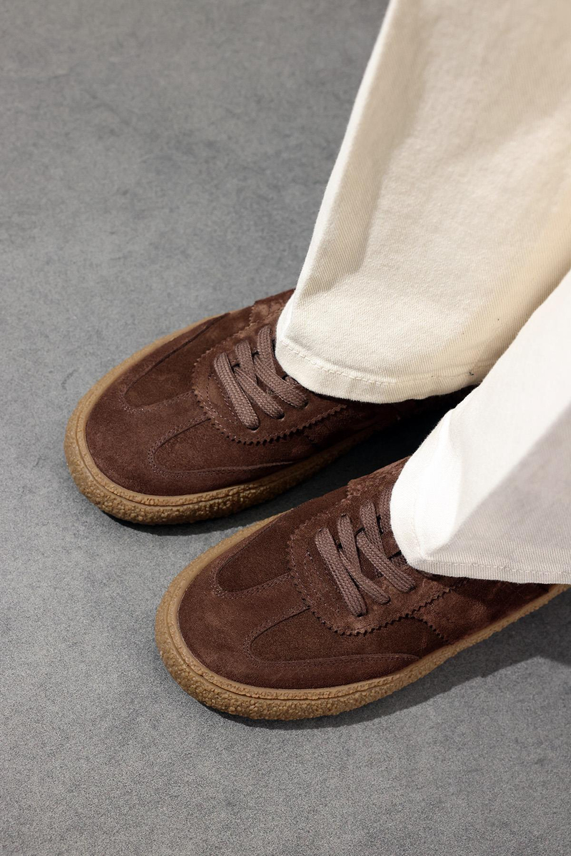 Kahverengi Süet Sneaker 25412