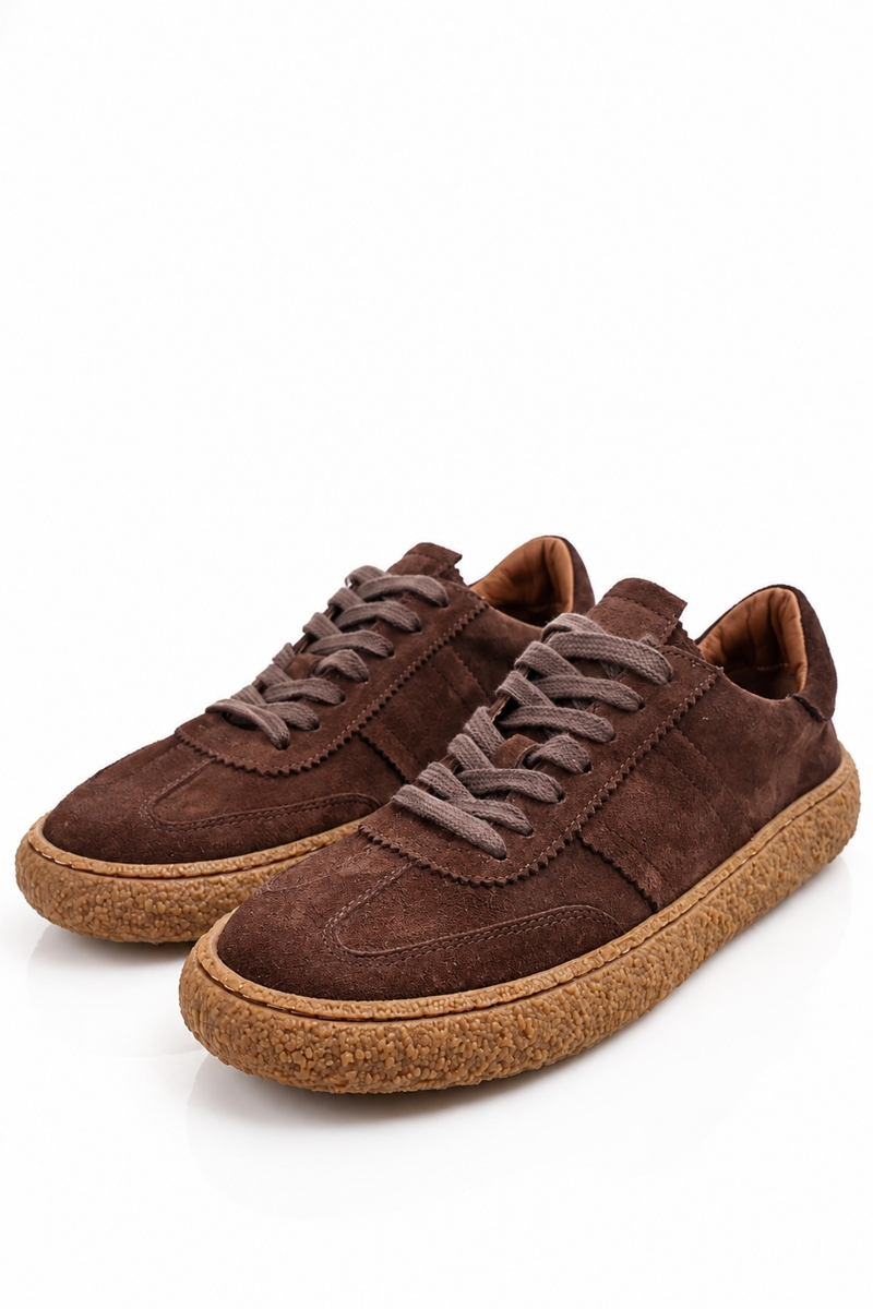 Kahverengi Süet Sneaker 25412