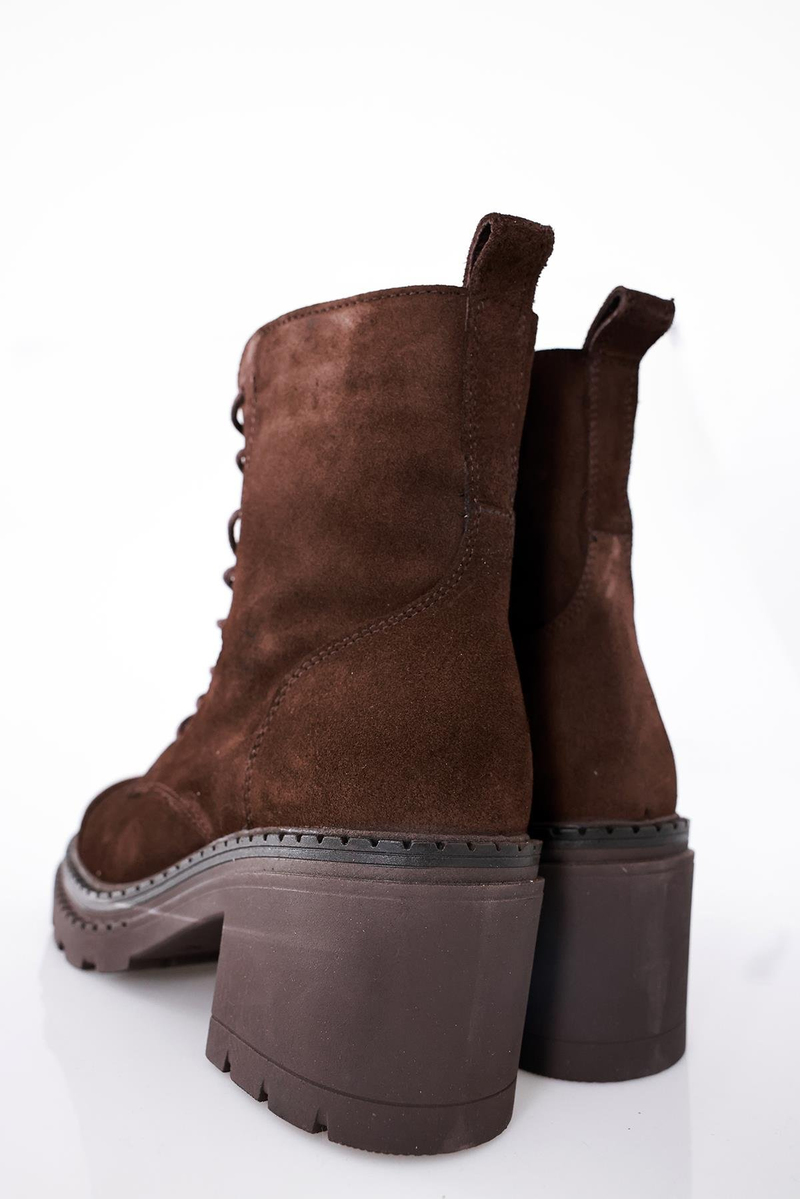 Kahverengi Yüksek Tabanlı Postal 24428