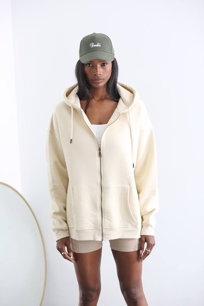 Kemik Basic Fermuarlı Sweatshirt 40118