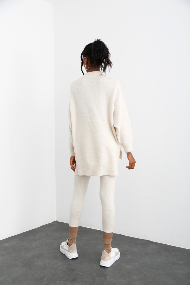 Kemik Oversize Triko Takım 