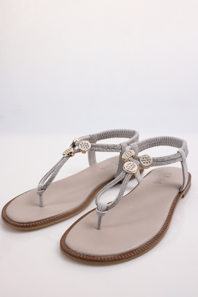 Kemik Taşlı Sandalet 800