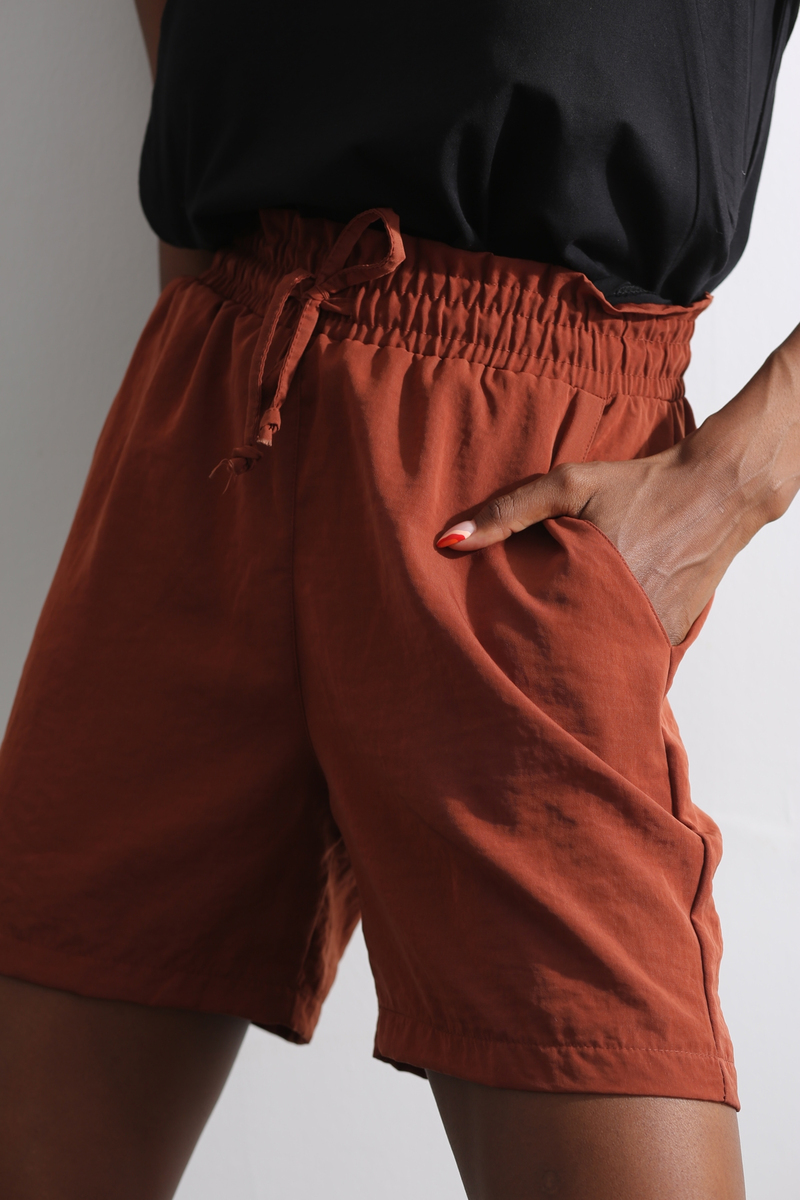 Kiremit Beli Lastikli Şort 50575