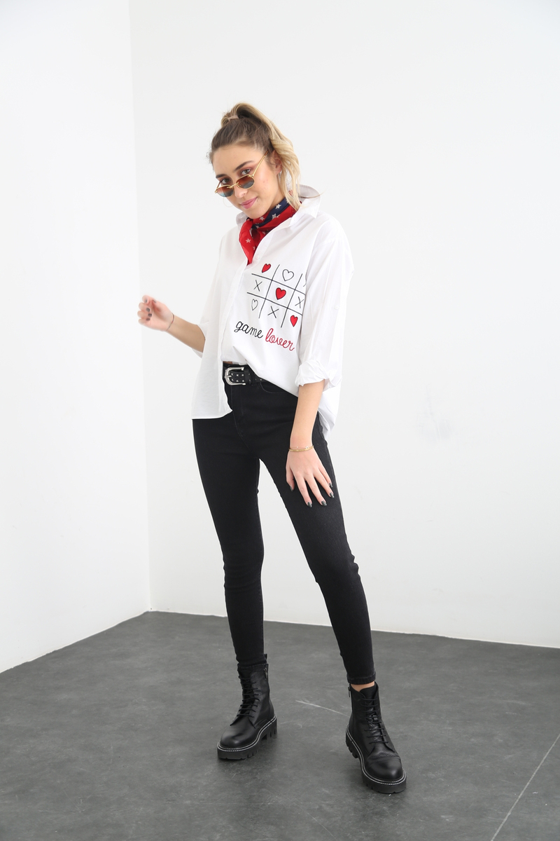 Koyu Füme Full Lycra Skinny Jean 