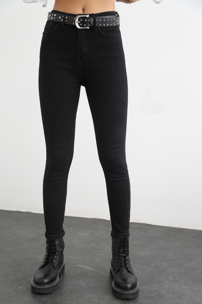 Koyu Füme Full Lycra Skinny Jean 