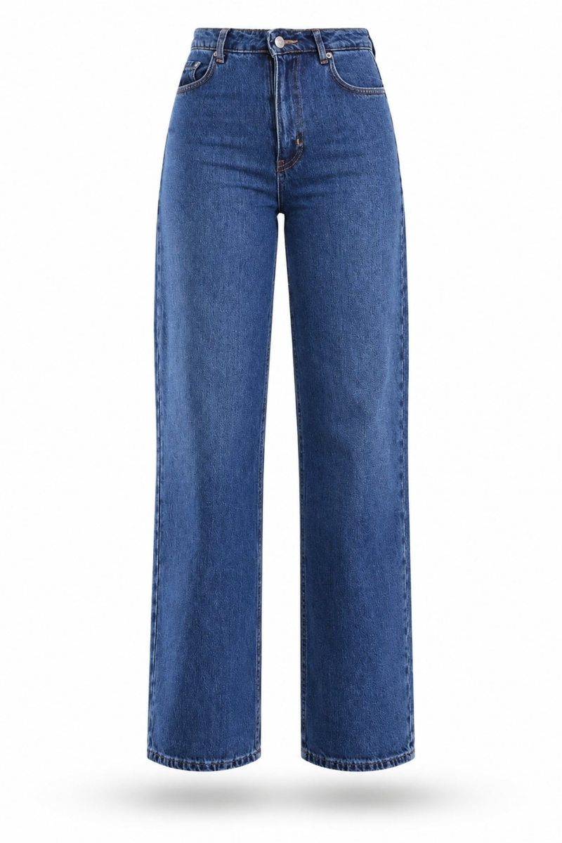 Koyu Mavi Wide Leg Jean 8431
