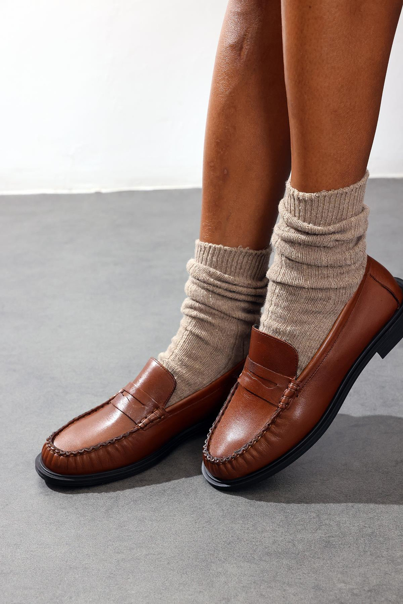 Koyu Taba Deri Makosen 35507