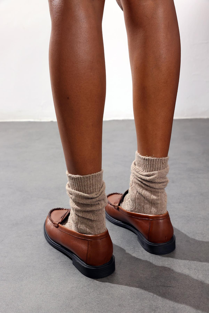 Koyu Taba Deri Makosen 35507