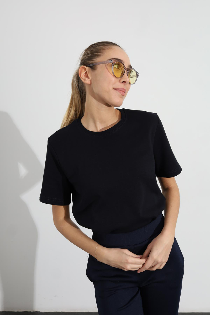 Lacivert Basic Tişört 