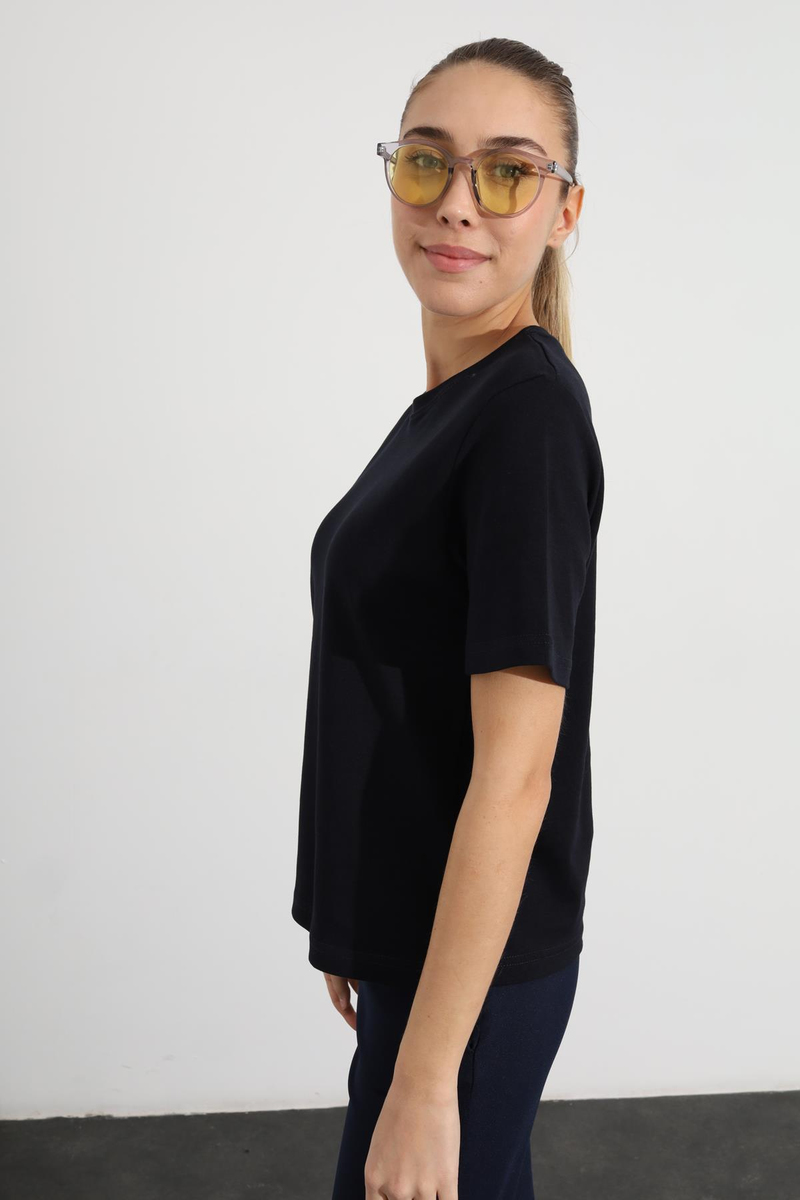 Lacivert Basic Tişört 