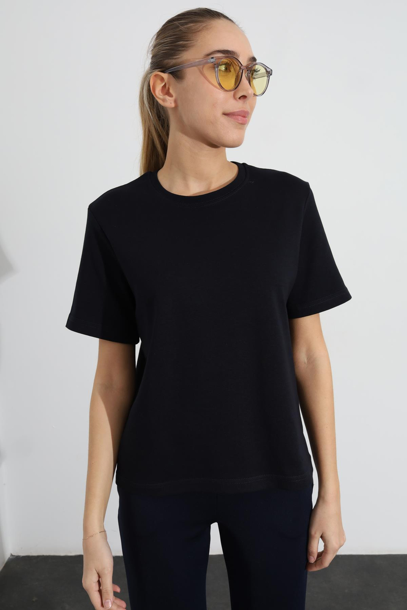 Lacivert Basic Tişört 