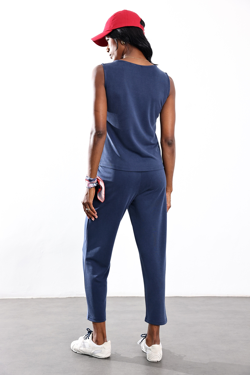 Lacivert Bluz Pantolon Modal Takım 7272