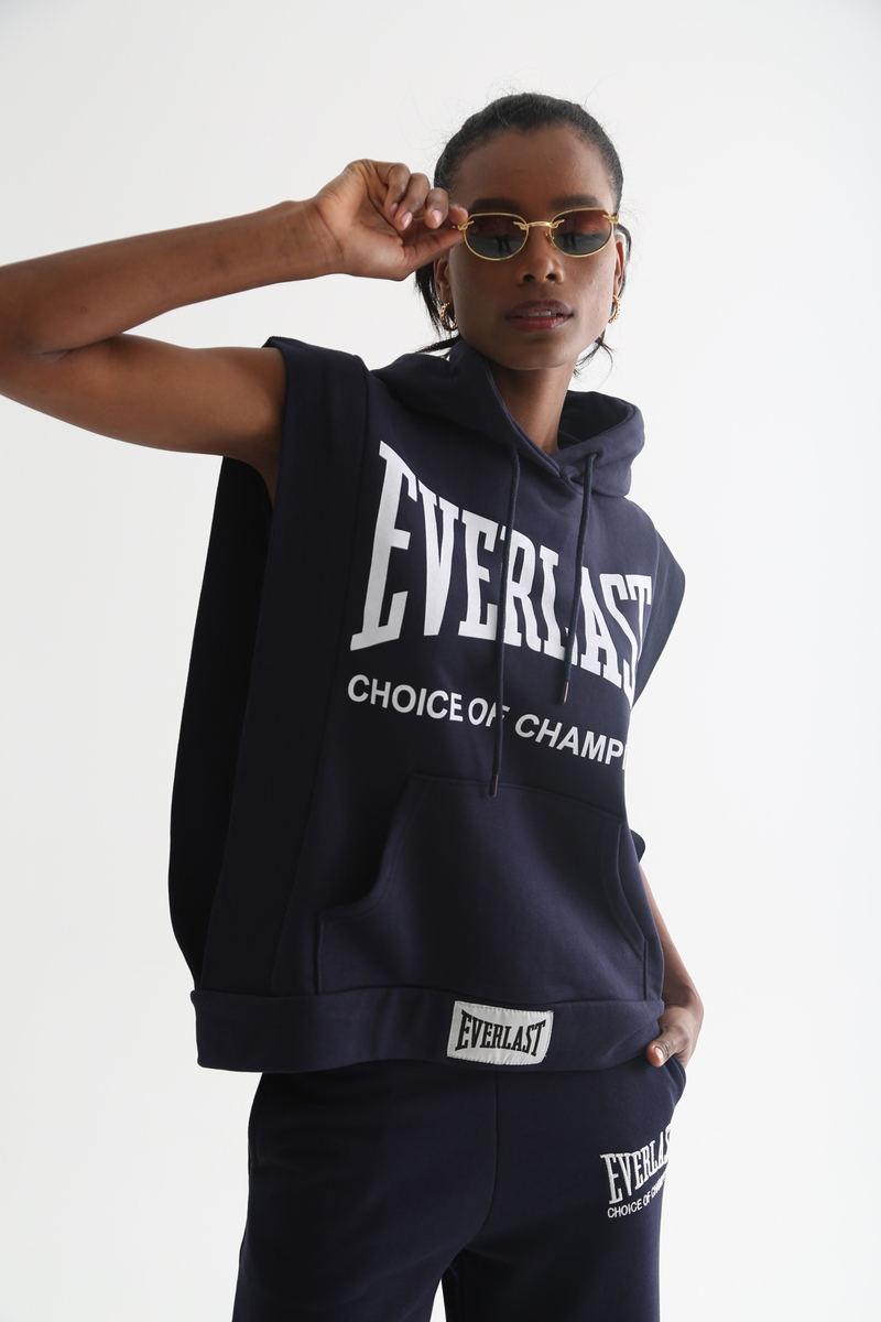 Lacivert Everlast Baskılı Kolsuz Takım 