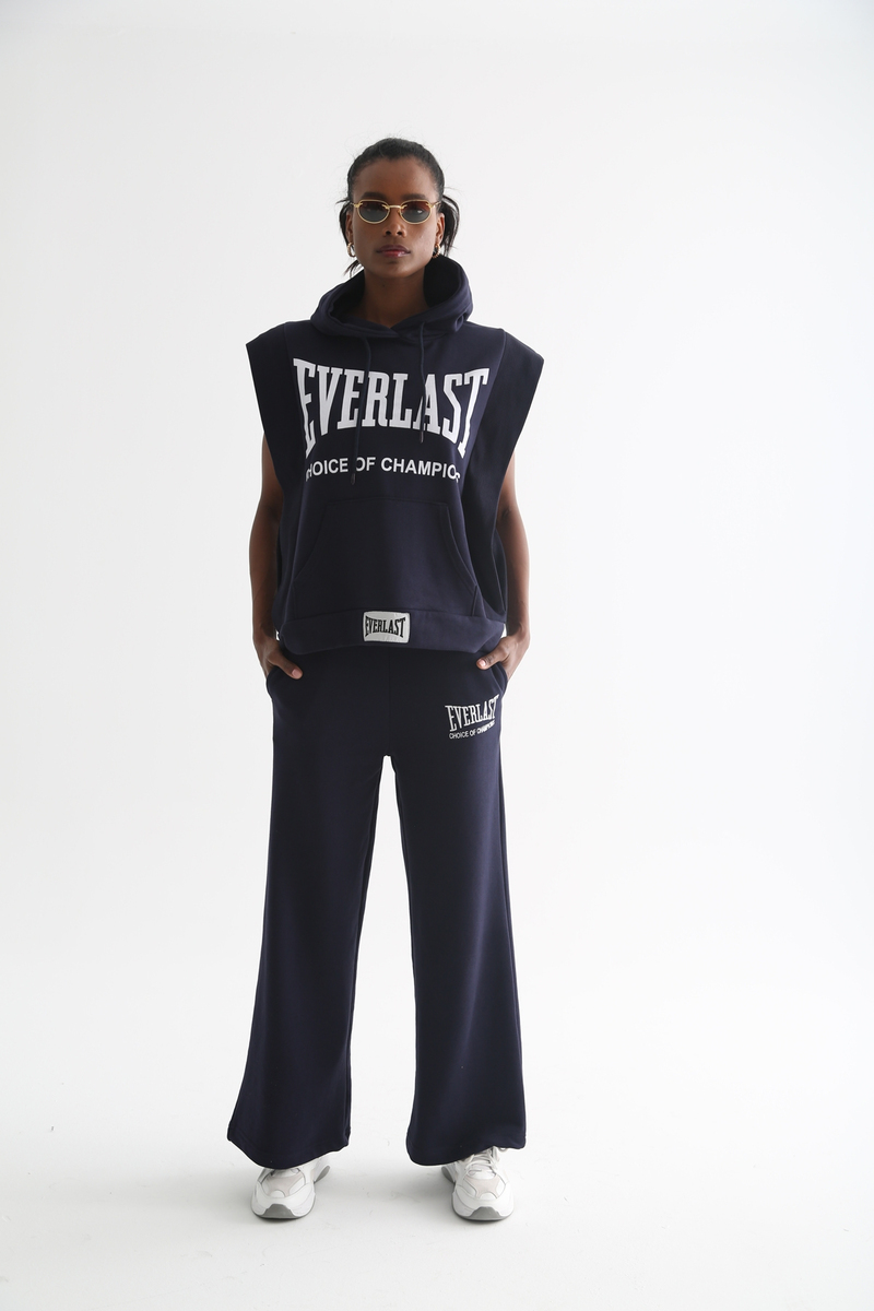 Lacivert Everlast Baskılı Kolsuz Takım 