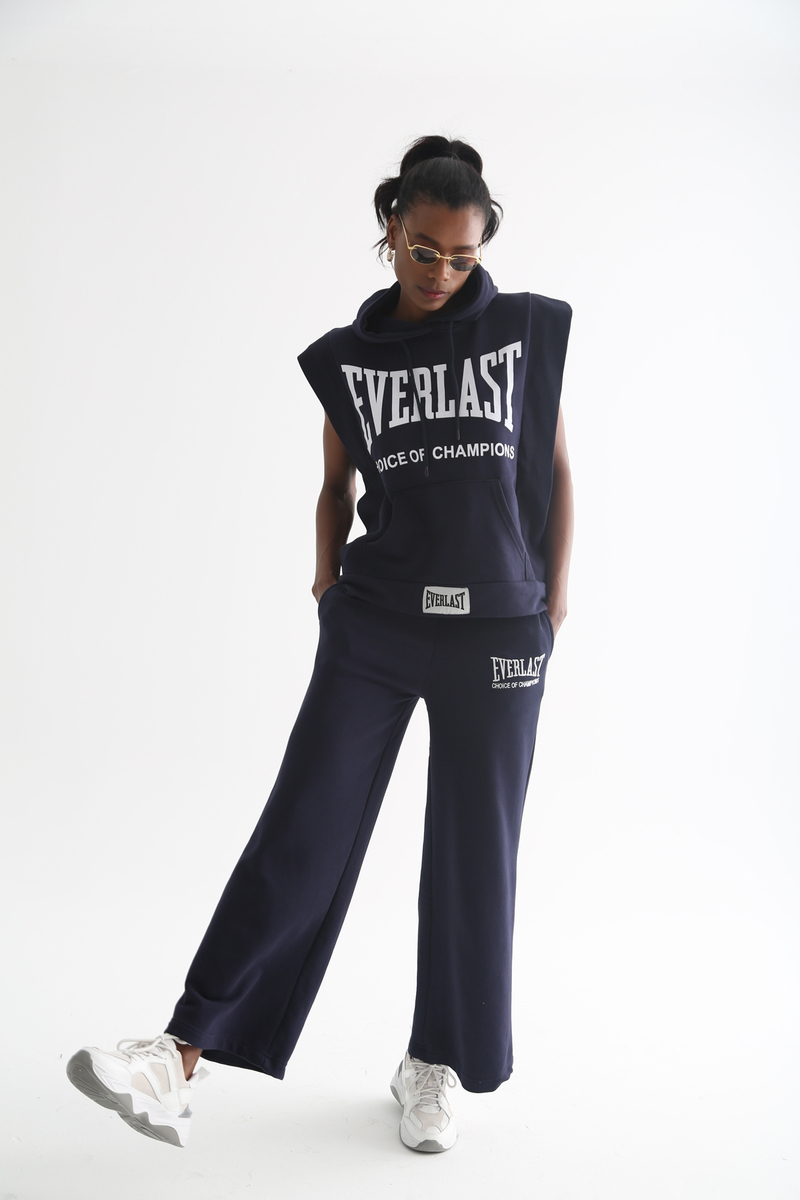 Lacivert Everlast Baskılı Kolsuz Takım 