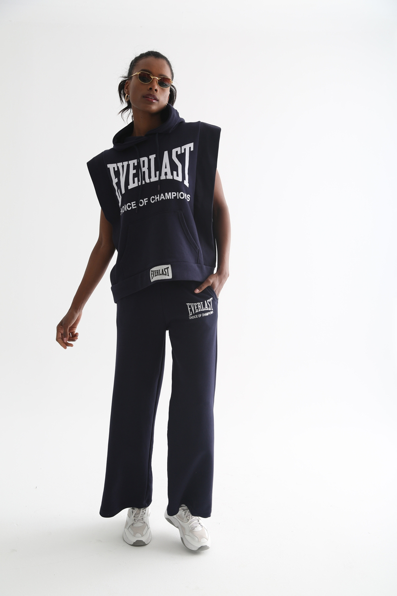 Lacivert Everlast Baskılı Kolsuz Takım 