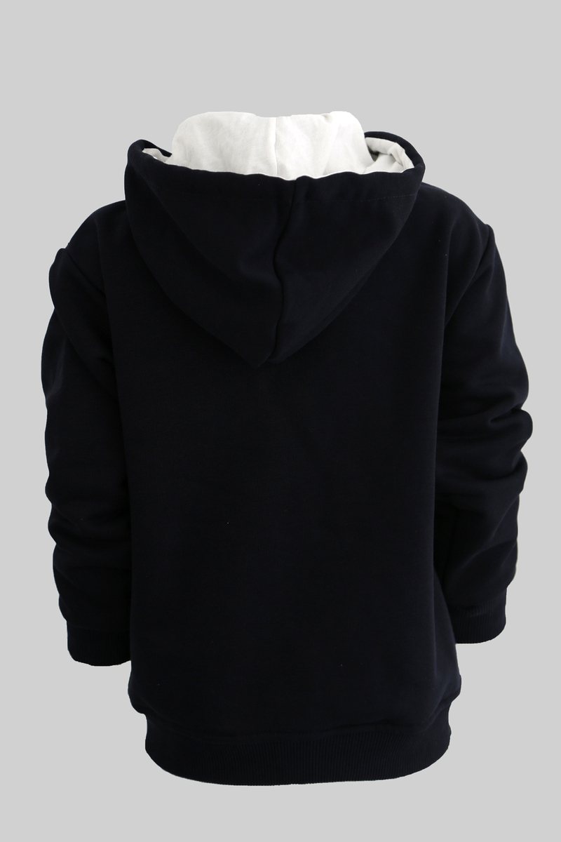 Lacivert Fermuarlı Boston Çocuk Sweatshirt 