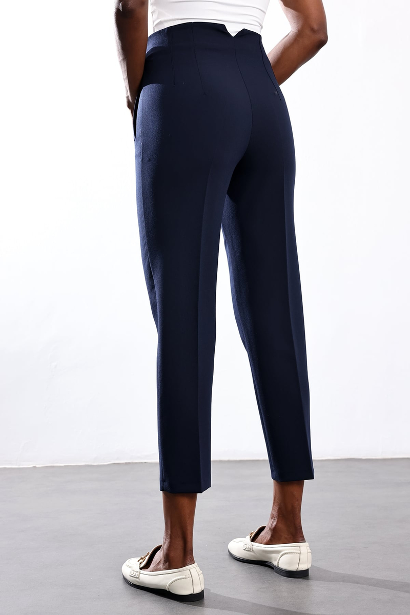 Lacivert Flatolu Pantolon 5113