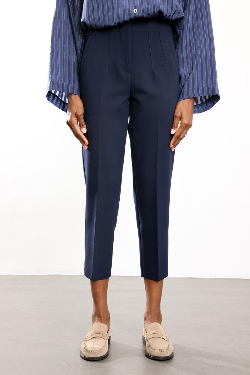 Lacivert Flatolu Pantolon 5113