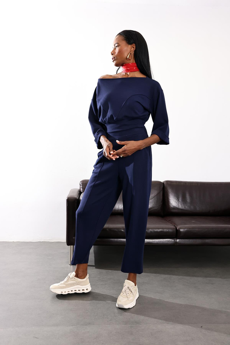 Lacivert İthal Modal Takım 