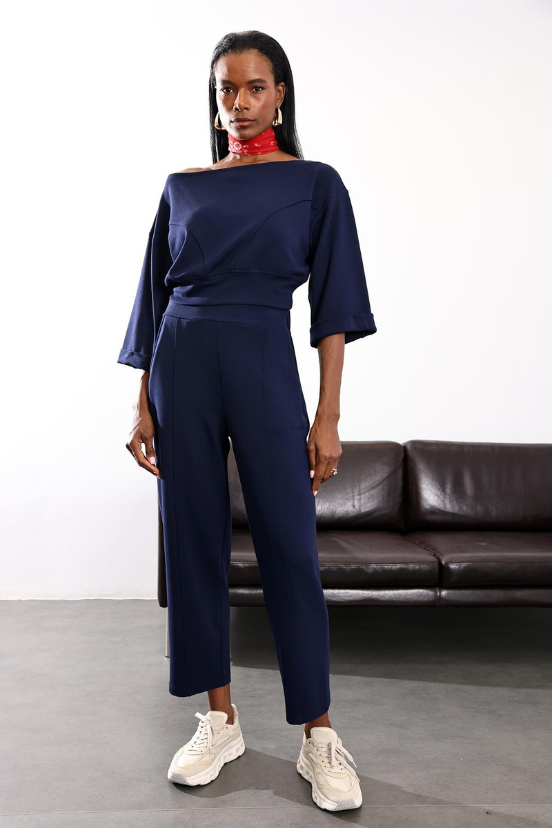 Lacivert İthal Modal Takım 