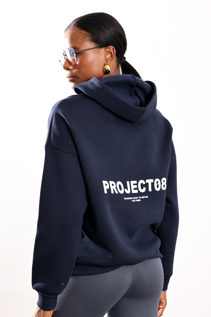 Lacivert New Studio Rotterdam Baskılı Sweatshirt 12233