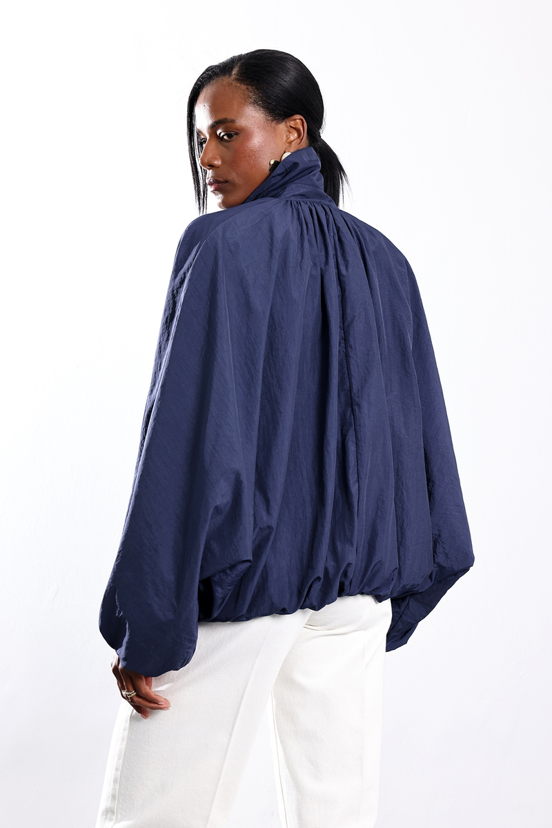 Lacivert Oversize Bomber Ceket 0005