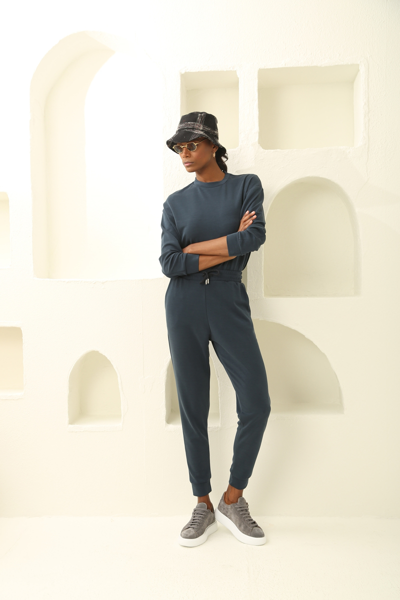 Lacivert Oversize Modal Takım 