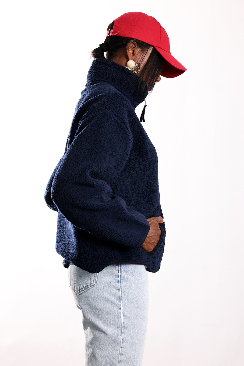 Lacivert Polar Ceket 23236