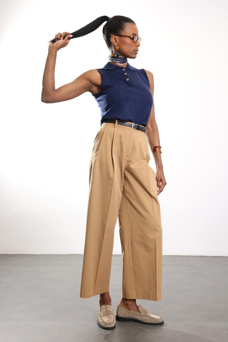 Lacivert Polo Yaka Kolsuz Triko 4760