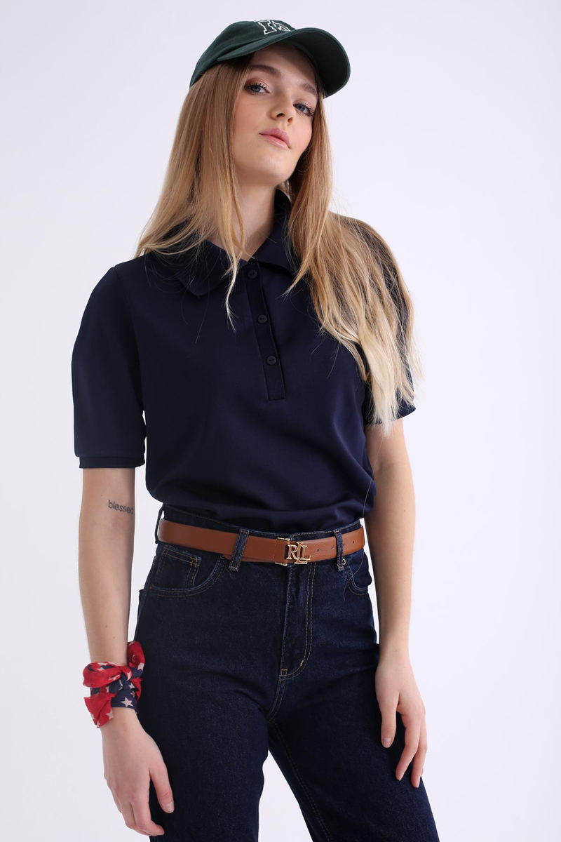 Lacivert Polo Yaka Tshirt 