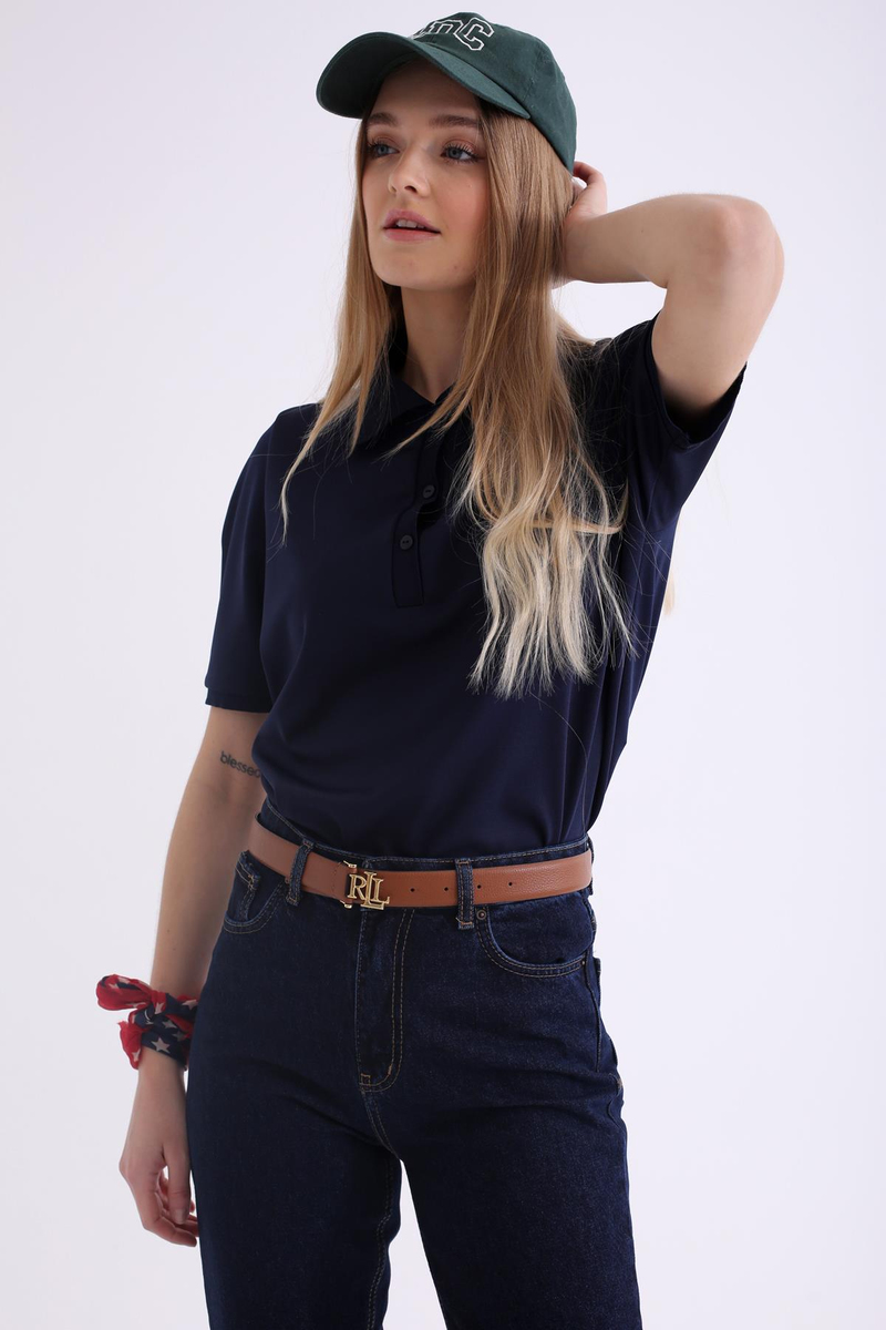 Lacivert Polo Yaka Tshirt 