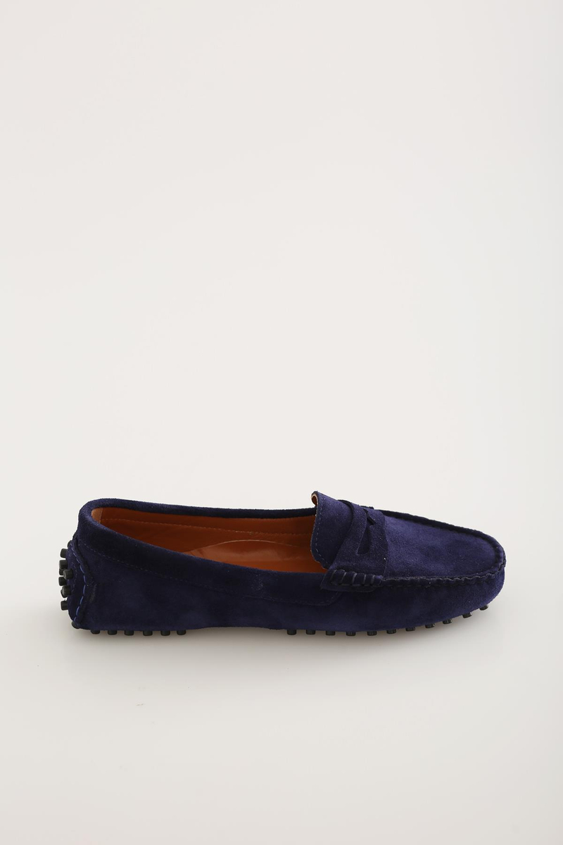 Lacivert Süet Klasik Loafer 
