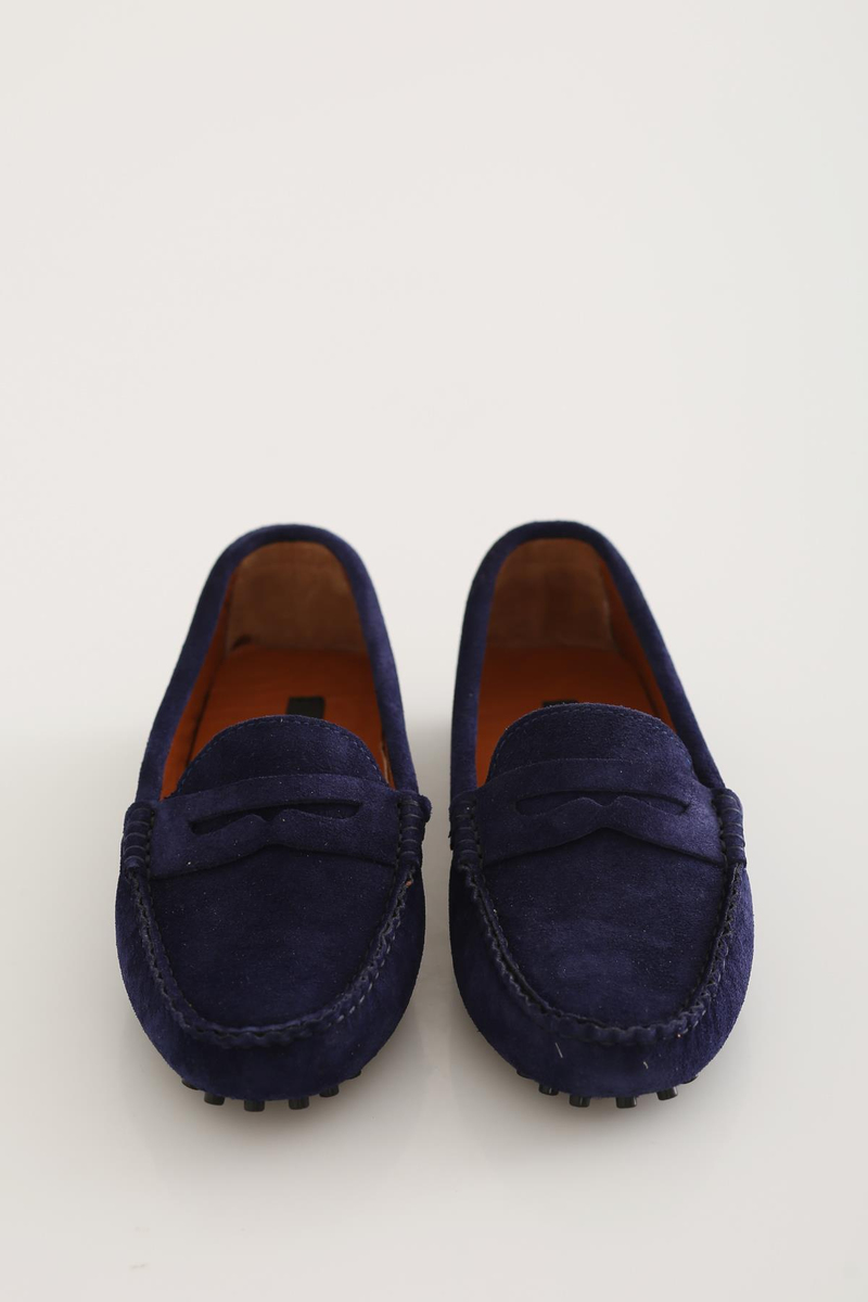 Lacivert Süet Klasik Loafer 