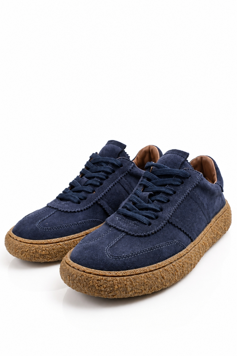 Lacivert Süet Sneaker 25412