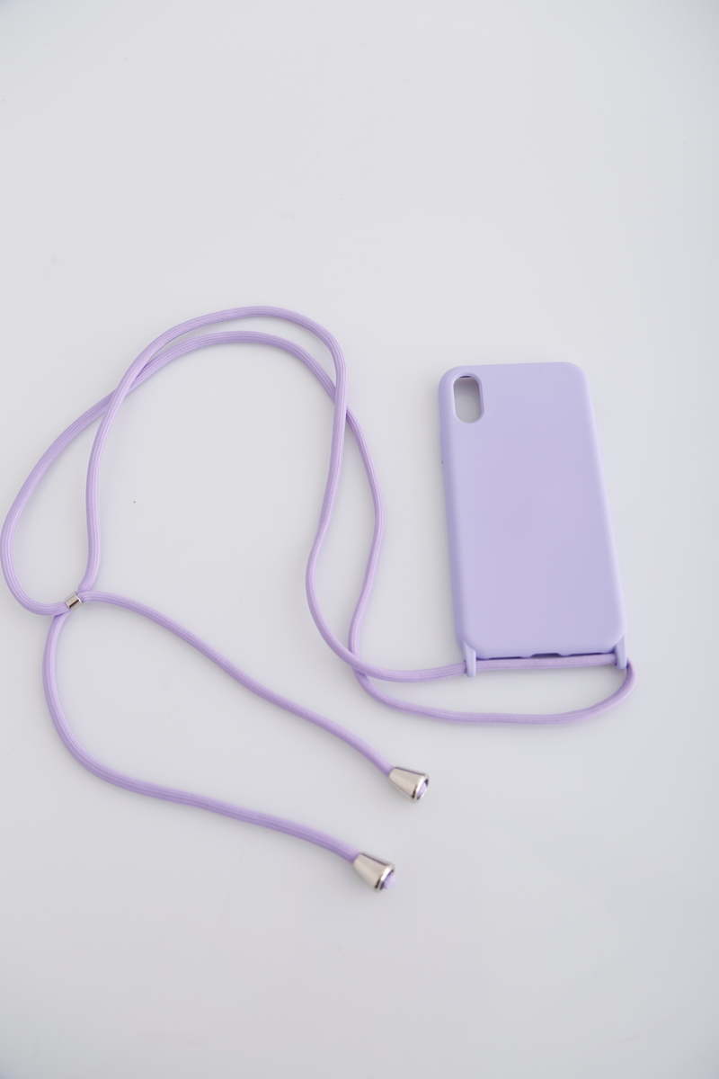 Lila iPhone X Mat Telefon Kabı 